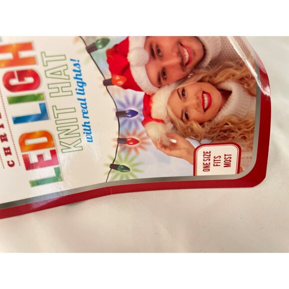 Great Christmas LED Light Knit Hat With Real Lights Holiday - Picture 8 of 8